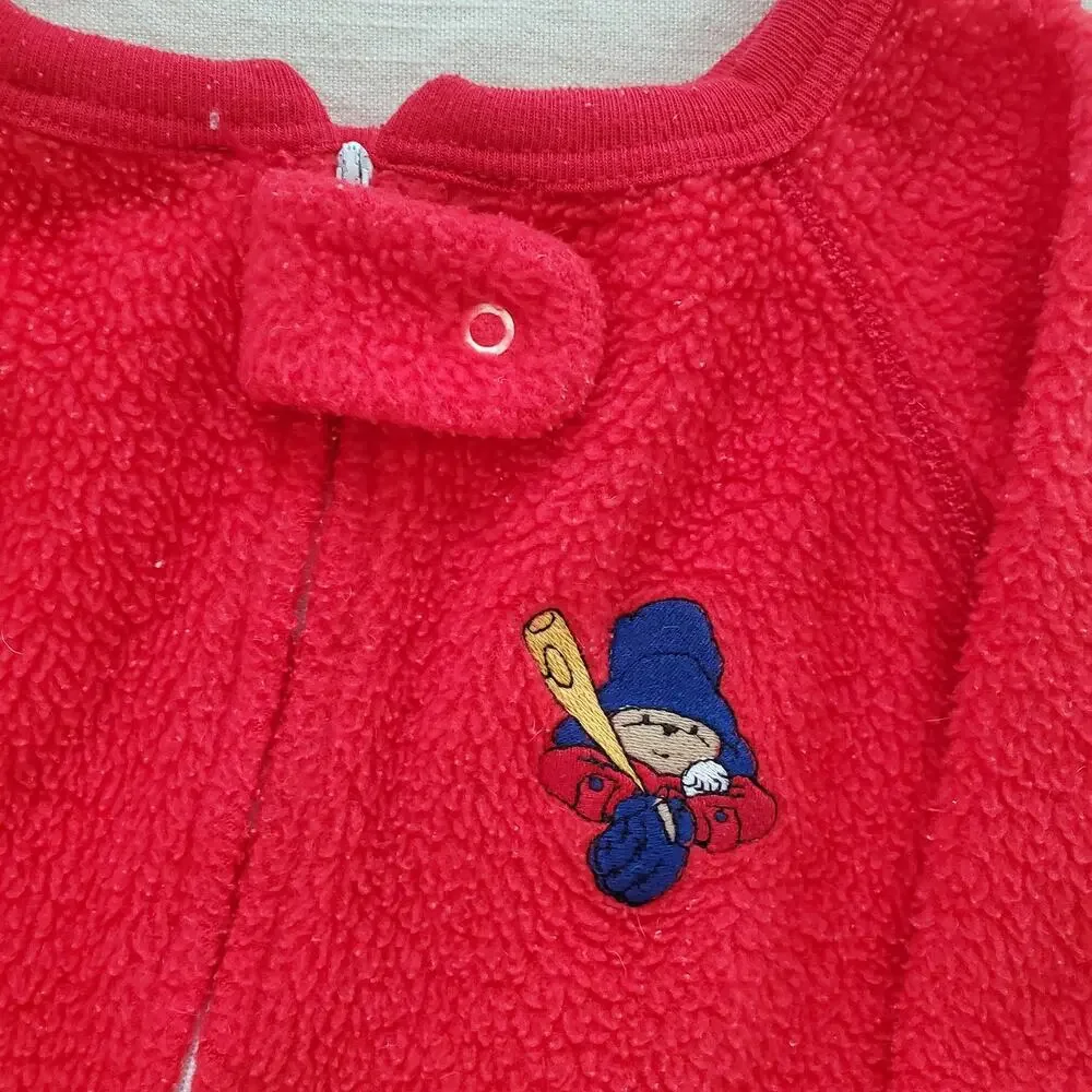 Vintage Paddington Bear Footed Pjs 3t